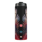 Jonglage Abstracte Modern Fantasy Fractal Art Thermosbeker (Voorkant)