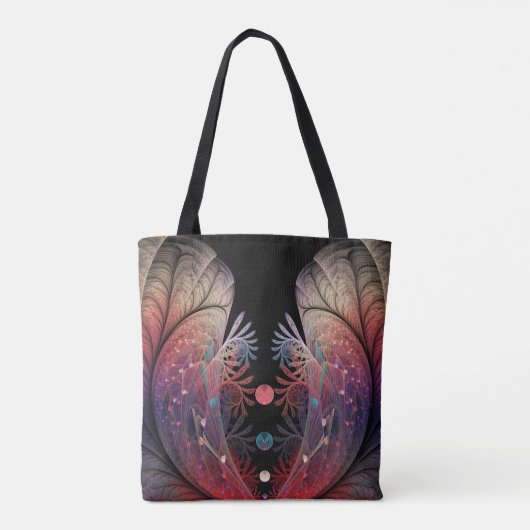 Jonglage Abstracte Modern Fantasy Fractal Art Tote Bag (Achterkant)