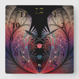 Jonglage Abstracte Modern Fantasy Fractal Art Vierkante Klok