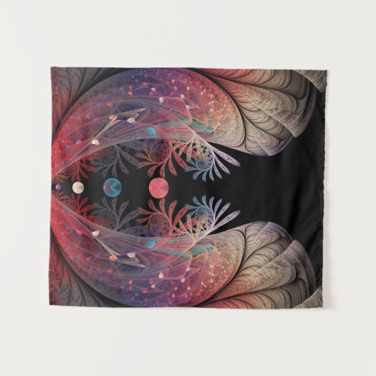 Jonglage Abstracte Modern Fantasy Fractal Art Wandkleed (Voorkant (horizontaal))