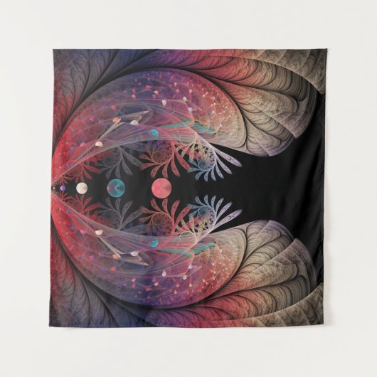 Jonglage Abstracte Modern Fantasy Fractal Art Wandkleed (Voorkant (horizontaal))