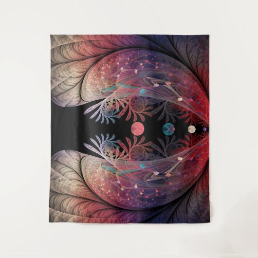 Jonglage Abstracte Modern Fantasy Fractal Art Wandkleed (Voorkant)