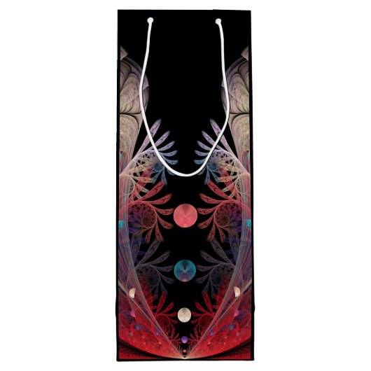 Jonglage Abstracte Modern Fantasy Fractal Art Wijn Cadeautas (Achterkant)