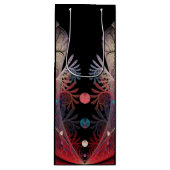 Jonglage Abstracte Modern Fantasy Fractal Art Wijn Cadeautas (Voorkant)