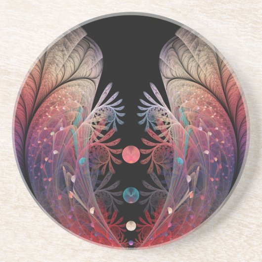 Jonglage Abstracte Modern Fantasy Fractal Art Zandsteen Onderzetter (Voorkant)