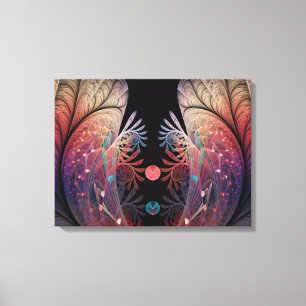 Jonglage Abstracte Modern Fantasy Fractal Triptych Canvas Afdruk