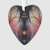 Jonglage Abstracte moderne Fantasy Fractal Art Tex Ornament (voorkant)