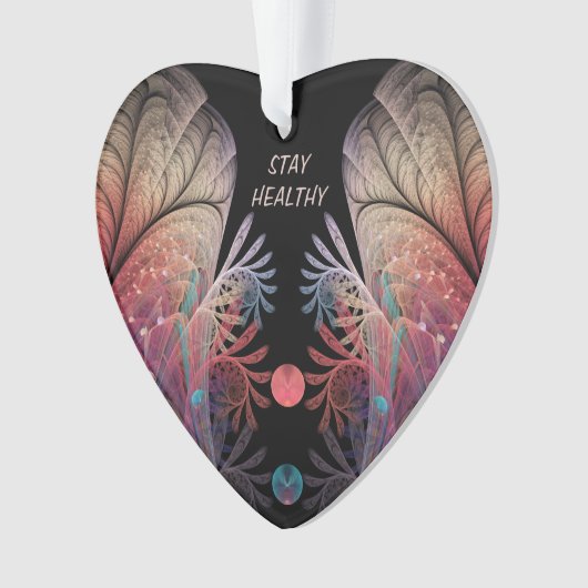 Jonglage Abstracte moderne Fantasy Fractal Art Tex Ornament (voorkant)