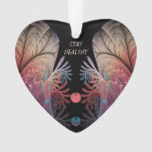 Jonglage Abstracte moderne Fantasy Fractal Art Tex Ornament (voorkant)