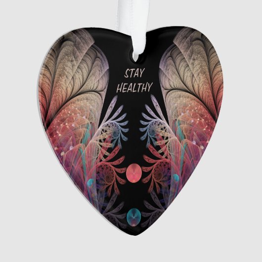 Jonglage Abstracte moderne Fantasy Fractal Art Tex Ornament (voorkant)