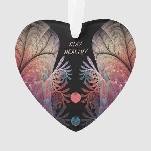 Jonglage Abstracte moderne Fantasy Fractal Art Tex Ornament (achterkant)