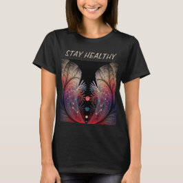 Jonglage Abstracte moderne Fantasy Fractal Art Tex T-shirt