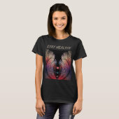 Jonglage Abstracte moderne Fantasy Fractal Art Tex T-shirt (Voorkant volledig)