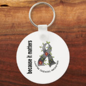 Jongle Diabetes Flower Ribbon 3 Sleutelhanger (Voorkant)