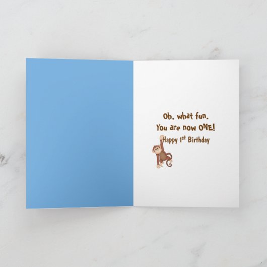 Jongle Oerwoud Birthday-kaart Kaart (Binnen)