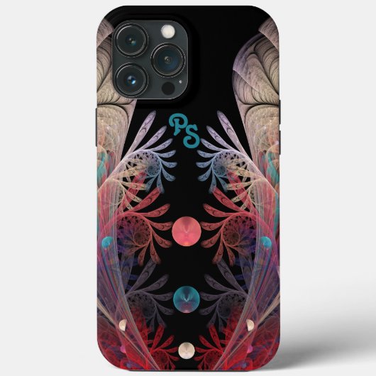 Jongleer Abstracte Moderne Fantasie Fractale Initi Case-Mate iPhone Case (Achterkant)