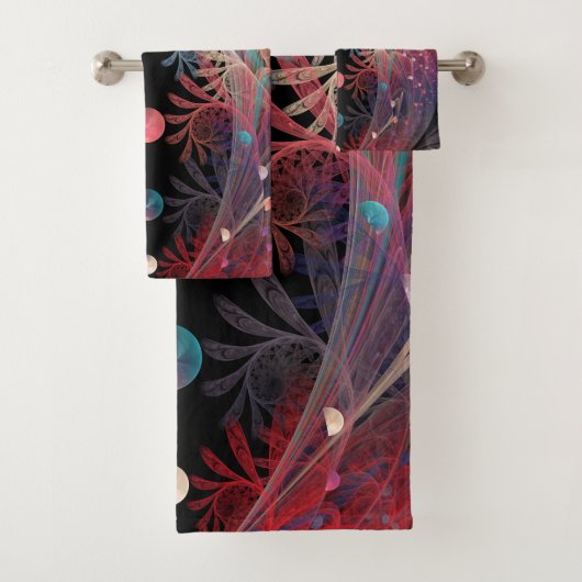 Jongleer Abstracte Moderne Fantasie Fractale Kunst Bad Handdoek (Insitu)