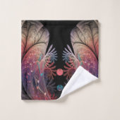 Jongleer Abstracte Moderne Fantasie Fractale Kunst Bad Handdoek (Wasdoekje)