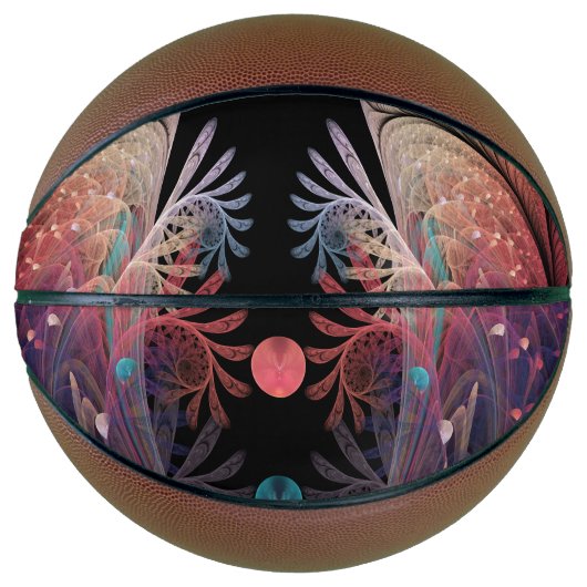 Jongleer Abstracte Moderne Fantasie Fractale Kunst Basketbal (Voorkant)