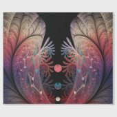 Jongleer Abstracte Moderne Fantasie Fractale Kunst Cadeaupapier (Vlak)