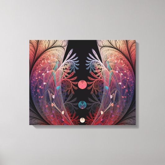 Jongleer Abstracte Moderne Fantasie Fractale Kunst Canvas Afdruk (Voorkant)