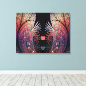 Jongleer Abstracte Moderne Fantasie Fractale Kunst Canvas Afdruk (Insitu (Houten vloer))