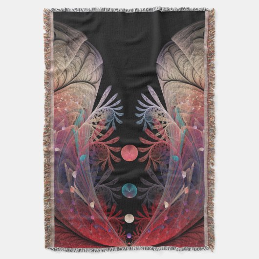 Jongleer Abstracte Moderne Fantasie Fractale Kunst Deken (Voorkant Verticaal)