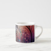 Jongleer Abstracte Moderne Fantasie Fractale Kunst Espresso Kop (Rechts)
