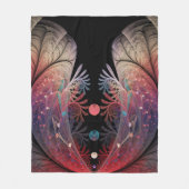 Jongleer Abstracte Moderne Fantasie Fractale Kunst Fleece Deken (Voorkant)