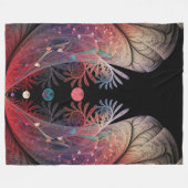 Jongleer Abstracte Moderne Fantasie Fractale Kunst Fleece Deken (Voorkant (Horizontaal))