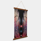 Jongleer Abstracte Moderne Fantasie Fractale Kunst Hangend Wandkleed (Gebogen)
