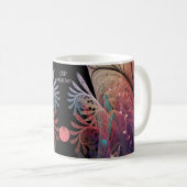 Jongleer Abstracte Moderne Fantasie Fractale Kunst Koffiemok (Voorkant rechts)