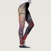 Jongleer Abstracte Moderne Fantasie Fractale Kunst Leggings (Rechts)