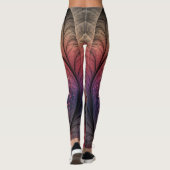 Jongleer Abstracte Moderne Fantasie Fractale Kunst Leggings (Achterkant)