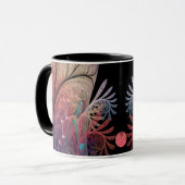 Jongleer Abstracte Moderne Fantasie Fractale Kunst Mok (Voorkant links)