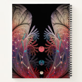 Jongleer Abstracte Moderne Fantasie Fractale Kunst Notitieboek (Achterkant)