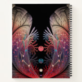Jongleer Abstracte Moderne Fantasie Fractale Kunst Notitieboek (Achterkant)