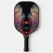 Jongleer Abstracte Moderne Fantasie Fractale Kunst Pickleball Paddle (Achterkant)