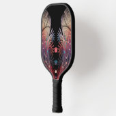 Jongleer Abstracte Moderne Fantasie Fractale Kunst Pickleball Paddle (Links)