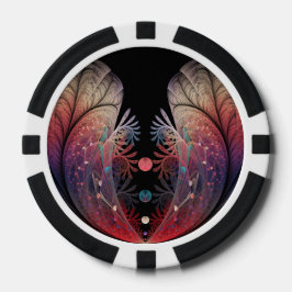 Jongleer Abstracte Moderne Fantasie Fractale Kunst Poker Chips