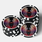 Jongleer Abstracte Moderne Fantasie Fractale Kunst Poker Chips (Opstapeling)