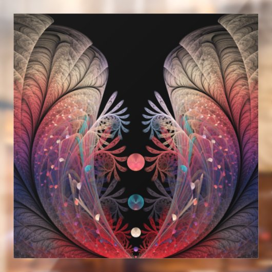 Jongleer Abstracte Moderne Fantasie Fractale Kunst Raamsticker (Vel 2)