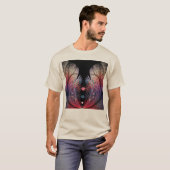 Jongleer Abstracte Moderne Fantasie Fractale Kunst T-shirt (Voorkant volledig)