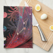Jongleer Abstracte Moderne Fantasie Fractale Kunst Theedoek (Quarter Fold)
