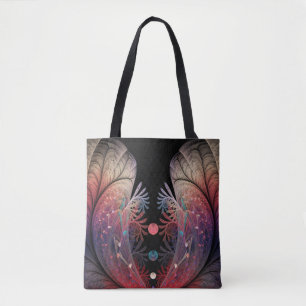 Jongleer Abstracte Moderne Fantasie Fractale Kunst Tote Bag