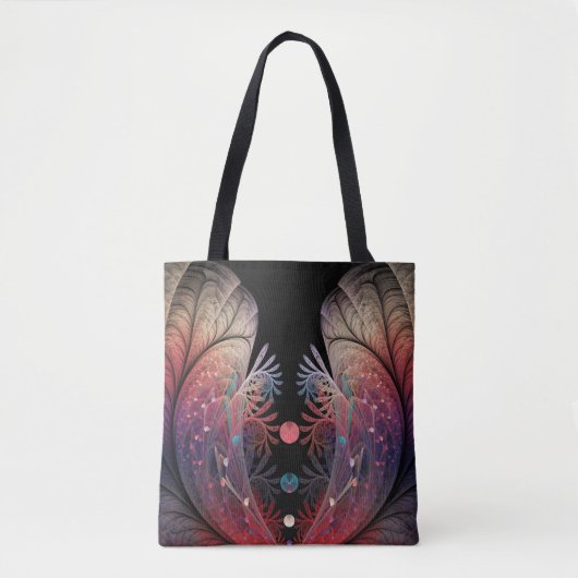 Jongleer Abstracte Moderne Fantasie Fractale Kunst Tote Bag (Voorkant)