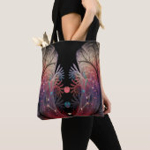 Jongleer Abstracte Moderne Fantasie Fractale Kunst Tote Bag (Dichtbij)