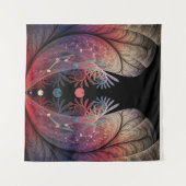 Jongleer Abstracte Moderne Fantasie Fractale Kunst Wandkleed (Voorkant (horizontaal))