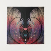 Jongleer Abstracte Moderne Fantasie Fractale Kunst Wandkleed (Voorkant)