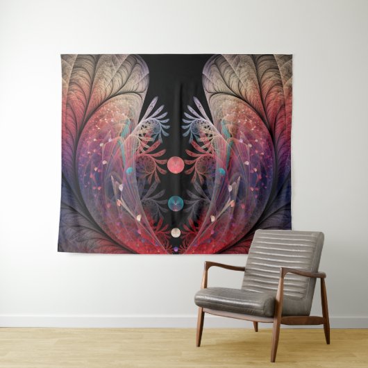 Jongleer Abstracte Moderne Fantasie Fractale Kunst Wandkleed (In Situ (horizontaal))
